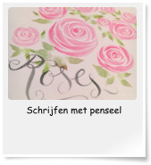 Schrijfen met penseel